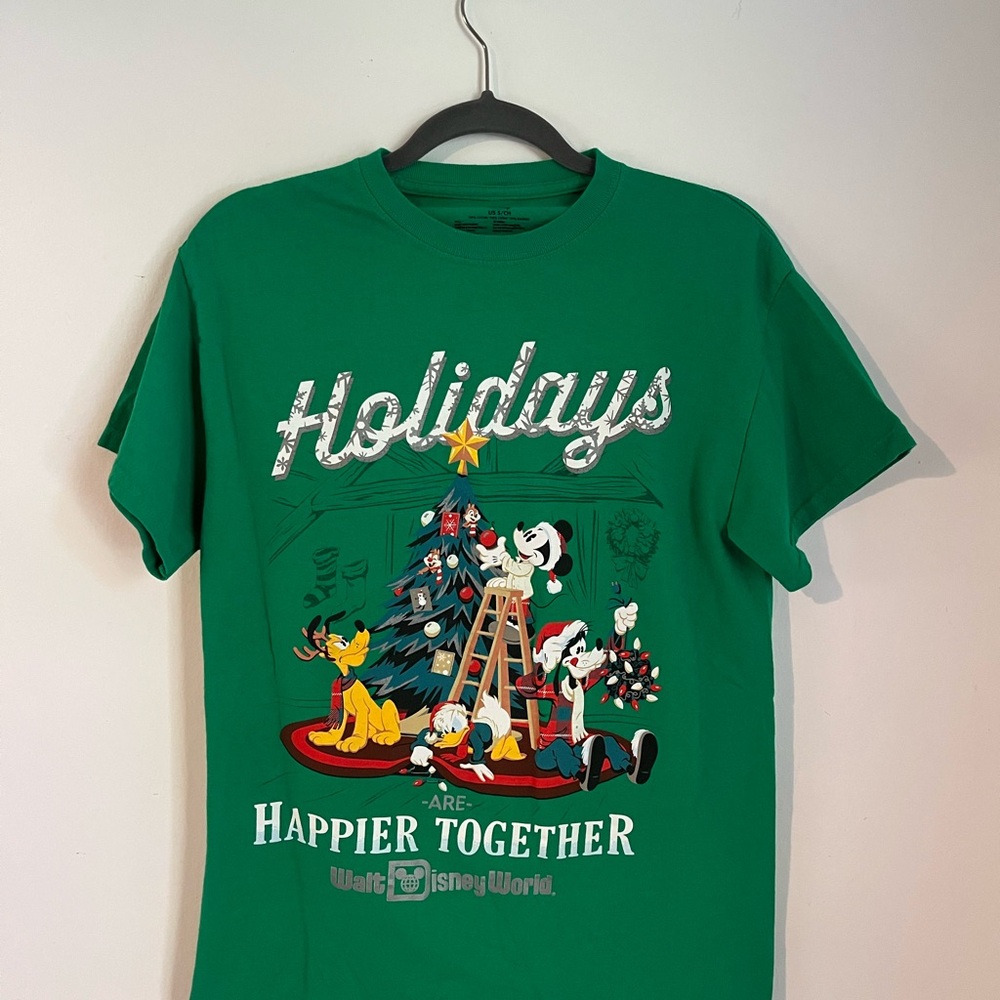 Walt Disney World Green Christmas  Shirt